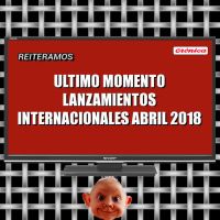 Lanzamientos Abril 2018 cover