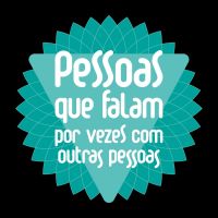 Pessoas que falam, por vezes com outras pessoas cover