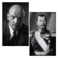 Biografías de Nicolás II y Lenin cover