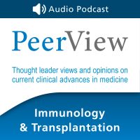 PeerView Immunology & Transplantation CME/CNE/CPE Audio Podcast cover