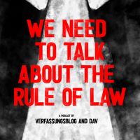 We need to talk about the Rule of Law cover
