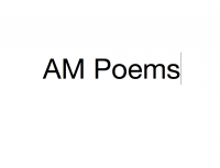 AM Poems  | poetry read aloud cover
