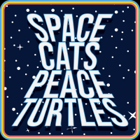 Space Cats Peace Turtles cover