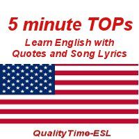 5-minute TOPs - Songs and Quotes to Learn English cover