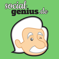 Social Media Podcast von socialgenius.de: Facebook Twitter Google Instagram und Content Marketing cover