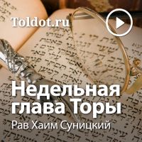 Рав Хаим Суницкий  — Недельная глава Торы cover