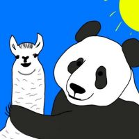 llama/panda show cover