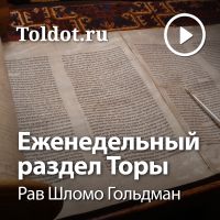 Рав Шломо Гольдман  — Еженедельный раздел Торы cover