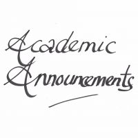 Academic Announcements cover