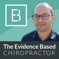 The Evidence Based Chiropractor- Chiropractic Marketing and Research-Podcast cover