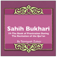 Sahih Bukhari The Book Of Prostration During The Recitation Of The Quran cover