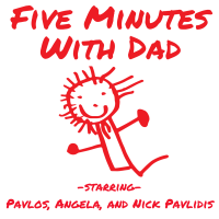 Five Minutes With Dad - Family-Friendly Kids Podcast Parents.com Listed as 1 of "11 Podcasts Your Kids Should Be Listening To!" cover
