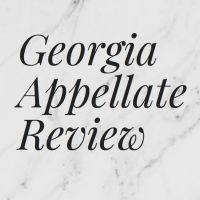 Georgia Appellate Review cover