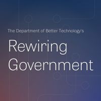 DOBT's Rewiring Government cover