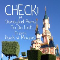 Check! A Disneyland Paris To Do Guide cover
