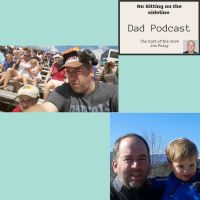No sitting on the sideline dad podcast cover