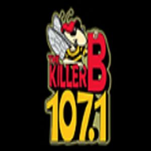 The Killer B 107.1 FM logo