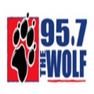 95.7 The Wolf logo