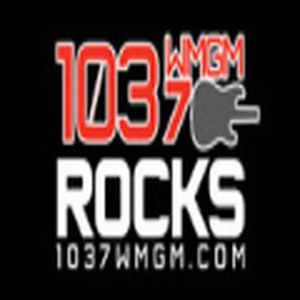 103.7 WMGM logo