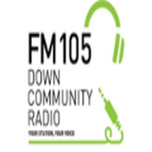 FM105 Down Community Radio logo