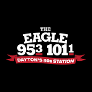 95.3 and 101.1 FM The Eagle logo