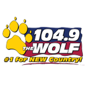 WXCL - 104.9 The Wolf logo