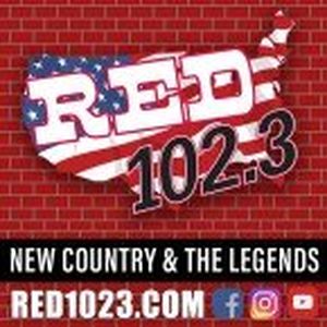 WCAT-FM Red 102.3 logo