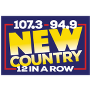 94.9 and 107.3 New Country logo