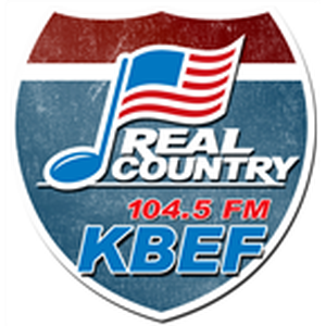 Real County 104.5 KBEF logo