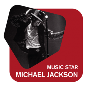 Radio 105 Music Star Michael Jackson logo