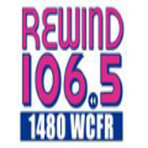 Rewind - WCFR 1480 AM/106.5 FM logo