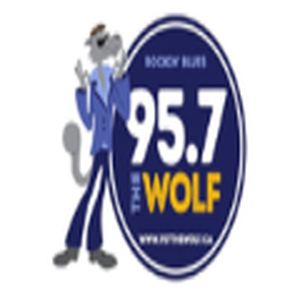 95.7 The Wolf logo