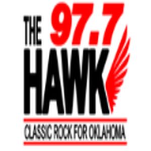 97.7 The Hawk logo