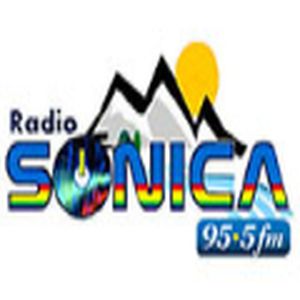 Sonica 95.5 Fm " la Radio a Colores" logo