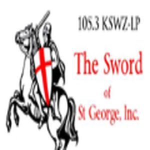 KSWZ-LP 105.3 FM The Sword logo