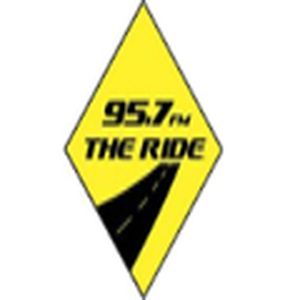 95.7 The Ride logo