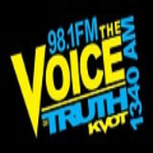 The Voice of Truth KVOT 98.1 FM and 1340 AM logo